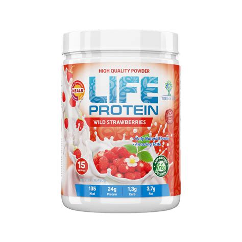 Протеин Tree of Life Life Protein Wild strawberries 1lb | отзывы