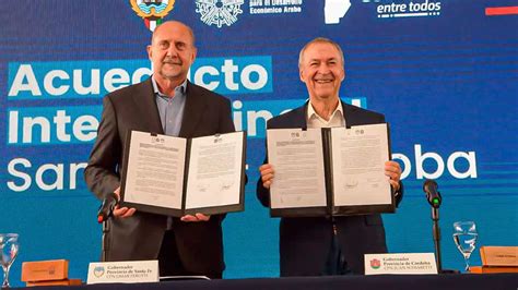 Schiaretti y Perotti presidirán la licitación del acueducto