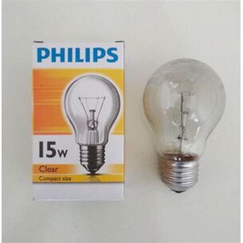 Jual Bohlam Lampu Pijar Philips Classic W Watt Watt W Clear