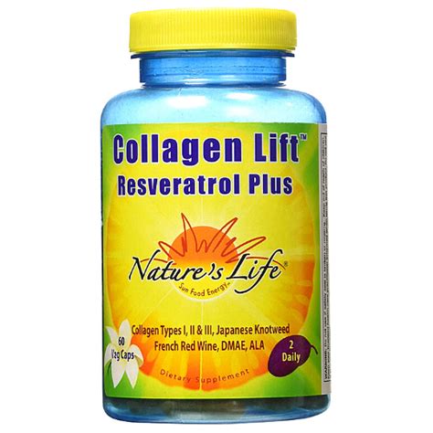 Nature S Life Collagen Lift Resveratrol Plus