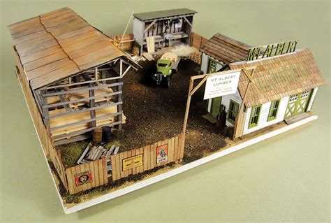 Lumber Yard Kit in HO Scale by Mt. Albert Scale Lumber - Narrow Gauge ...