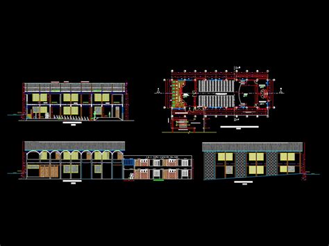 Sala De Usos Multiples En Autocad Descargar Cad Kb Bibliocad