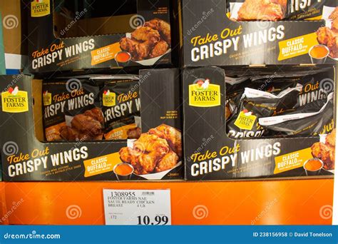 Foster Farms Take Out Crispy Wings At Store Editorial Stock Photo