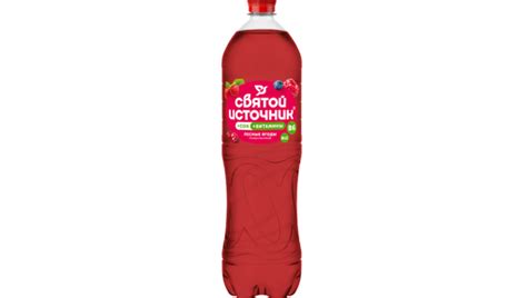 Напиток безалкогольный Святой Источник Вода + Сок со вкусом лесных ягод ...