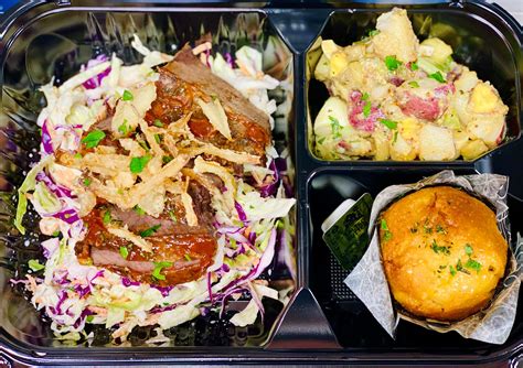 Bento Box Smoked Beef Brisket Saint Germain Catering