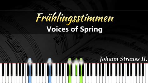 Fr Hlingsstimmen Voices Of Spring Op Johann Strauss Ii Piano