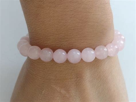 Pulseira Quartzo Rosa 8mm Elo7 Produtos Especiais