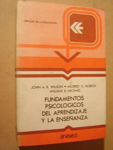 Fundamentos Psicologicos Del Aprendizaje Y La Enseñanza 1978 Cuotas