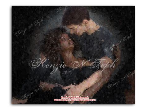 Interracial Couple Wall Art Biracial Love Biracial Couple Art