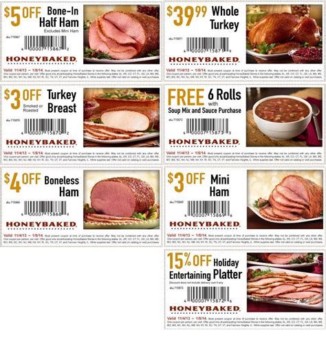 Honey Baked Ham Printable Coupons