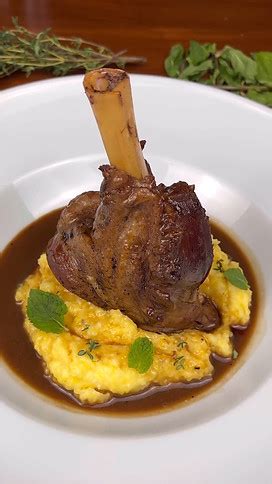 Braised Lamb Shank With Creamy Polenta Recipe A Culinary Symphony