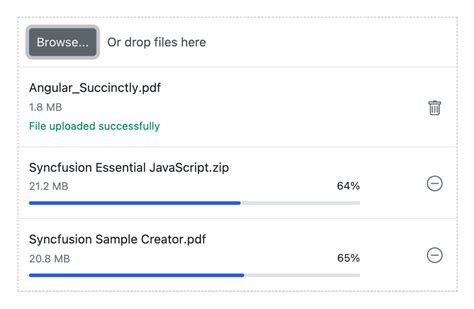 ASP NET Core File Upload Upload Multiple Files Syncfusion