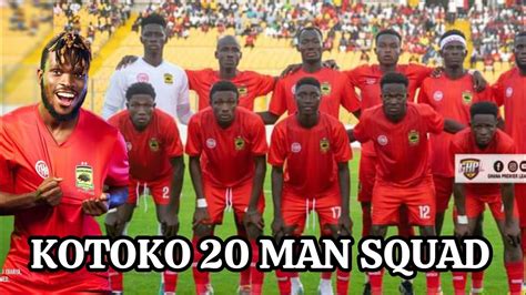 Dr OGUM Names Kotoko 20 Man Squad Ahead Of Karela United Clash And