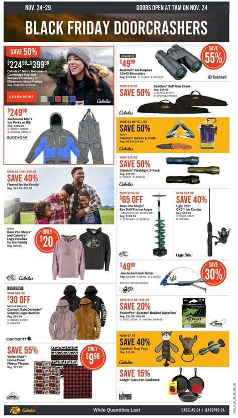 Bass Pro Shops Promotional Flyer Black Friday Valid From To