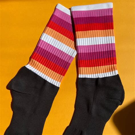 Lesbian Pride Socks Etsy