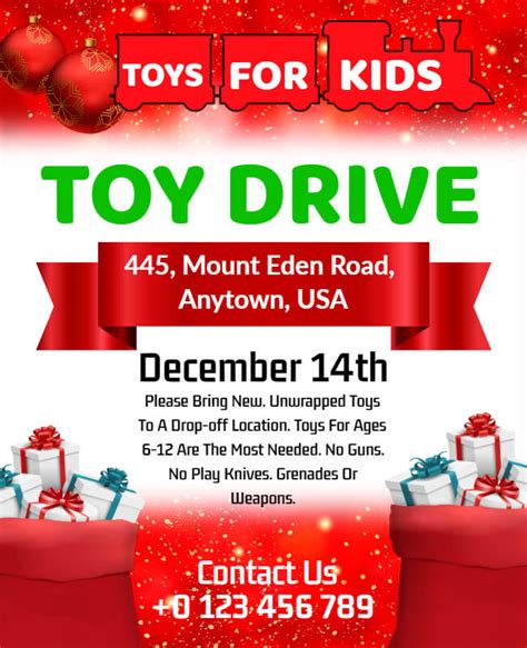 30 Toy Drive Flyer Templates For Heartwarming Campaigns