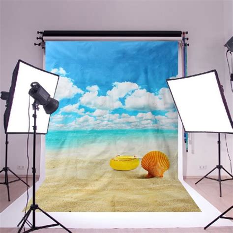 NEUFU 5x7FT Toile De Fond Motif De Plage Pour Studio Photographie TYPE