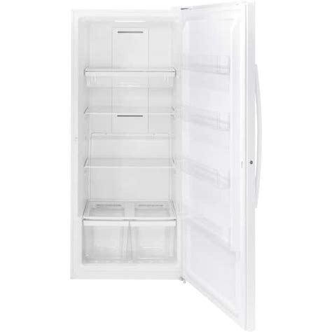 Ge Cu Ft Frost Free Upright Freezer In White Energy Star Ge