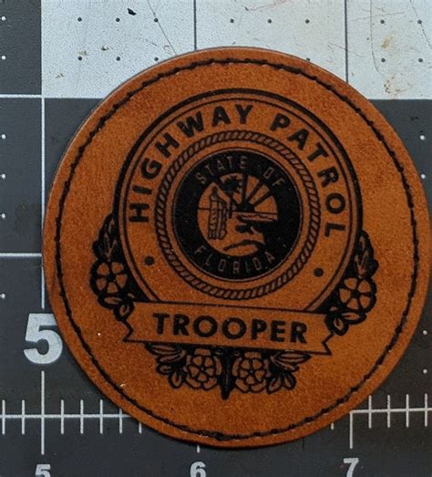 State Trooper Leather Patch Trucker Hat florida Highway Patrol - Etsy