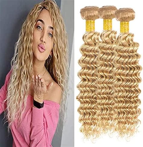 Amazon Highlight Human Hair Bundles P27 613 Hair Bundle Deep Wave