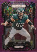 Jason Kelce Prizm No Huddle Purple Price Guide Sports