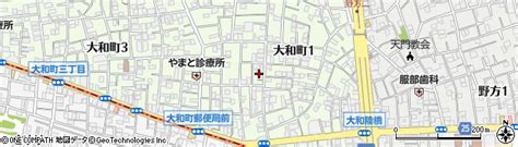 東京都中野区大和町1丁目34の地図 住所一覧検索｜地図マピオン