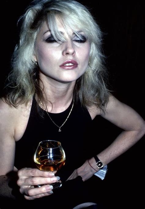 Debbie Harry Sips A Glass Of Brandy 79 R 1970s