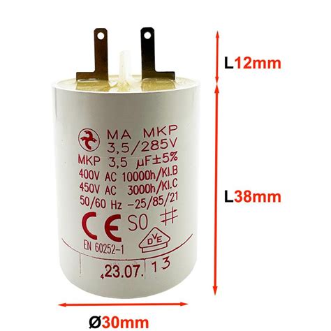 Condensateur F X Mm Pour Volet Roulant Somfy A Hydra