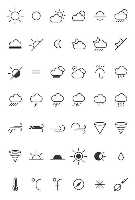 50 Free Weather Icon Sets to Download - Hongkiat