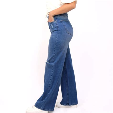 Ripley JEANS WIDELEG MUJER KAYRA POBLET PERFECT FIT VINTAGE