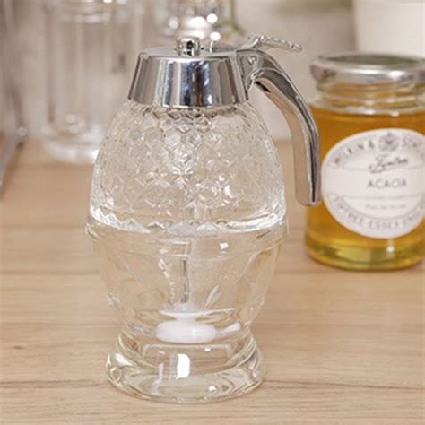 200ml Best Glass Honey Dispenser With Metal Handle