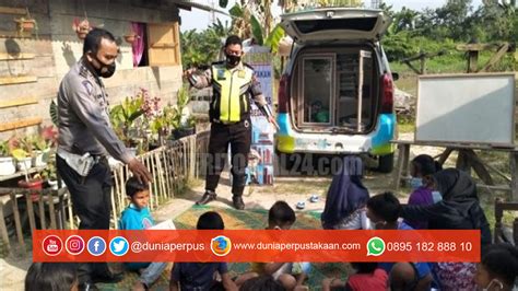 Satlantas Polres Sergai Gelar Perpustakaan Keliling Di Perkampungan