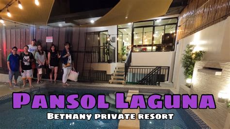 Pansol Laguna Over Night Swimming Bethany Private Resort YouTube