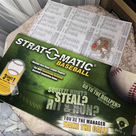 STRAT O MATIC BASEBALL BOARD Game 1962 League Made In 2015 NEW OPEN BOX