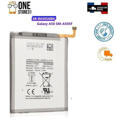 Batterie Pour SAMSUNG GALAXY A20 SM A205FN A50 A505F SM A505F SM A30S