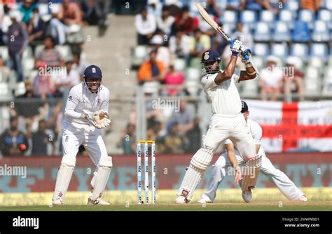 Indian Batsman Murali Vijay Right Bats On The Second Day Of The