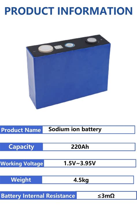 Wholesale Sodium Ion Battery Na Ion 3 1V New Class A 4000 Cycles 3 0V