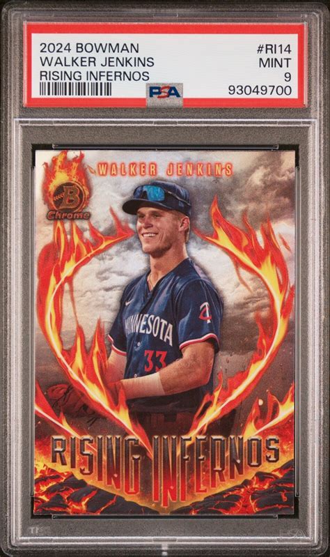 2024 BOWMAN RISING INFERNOS RI14 WALKER JENKINS ROOKIE RC PSA 9 EBay