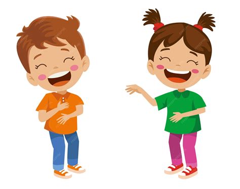 Boys Laughing Clipart