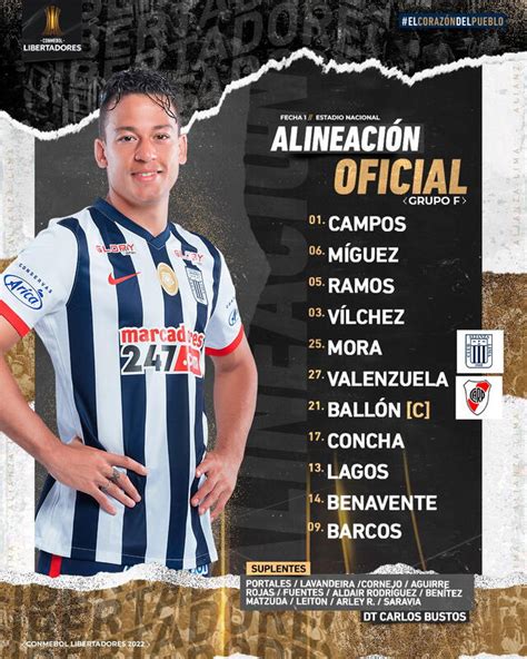 Alianza Lima Vs River Plate Estas Son Las Alineaciones Confirmadas