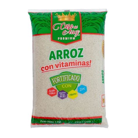 Arroz Natural Fortificado Casa Del Arroz Kg Supermercadosantamaria