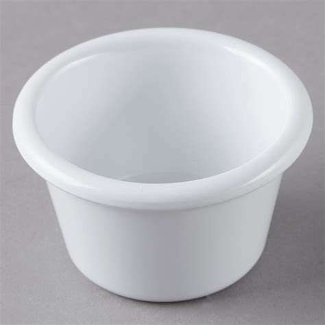 Thunder Group ML535W1 1 75 Oz White Smooth Melamine Ramekin 12 Pack