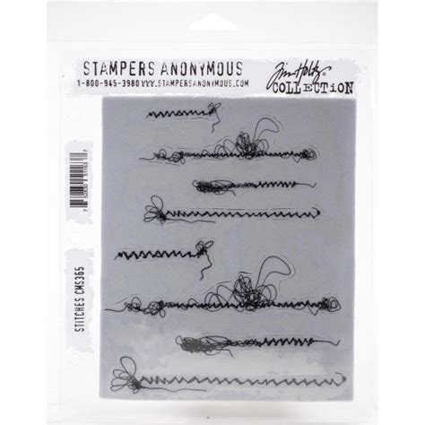 Stampers Anonymous Tim Holtz Correspondence Cling Stamp Set Etsy