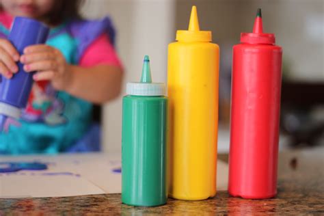 Playing House: Squeeze Bottle Painting