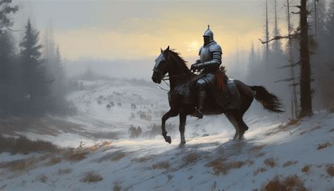 A painting of a knight on a horse by LuminaireArt on DeviantArt