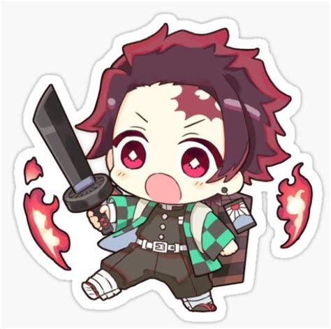 Tanjiro Sticker By Cedrek In Anime Stickers Cute Stickers