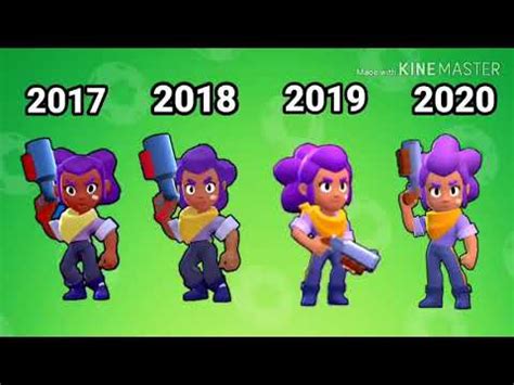 Brawlers Evolution Brawl Stars 2017 2020 BFOk91RSpqY YouTube