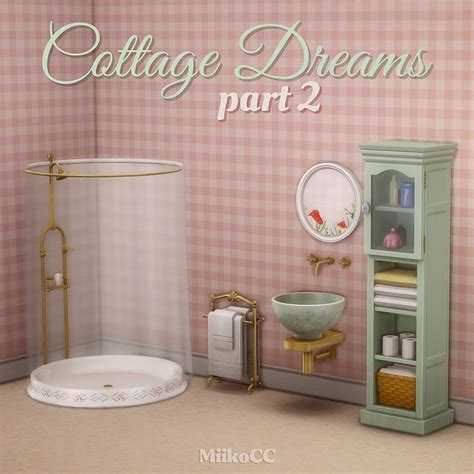 Cottage Dreams Object Set Part Miiko Sims Cc Furniture Sims