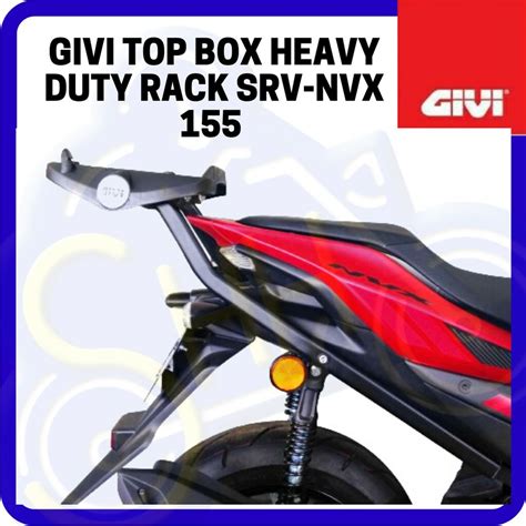 GIVI TOP BOX MONORACK HEAVY DUTY SRV NVX 155 SRX NVX 155 2021