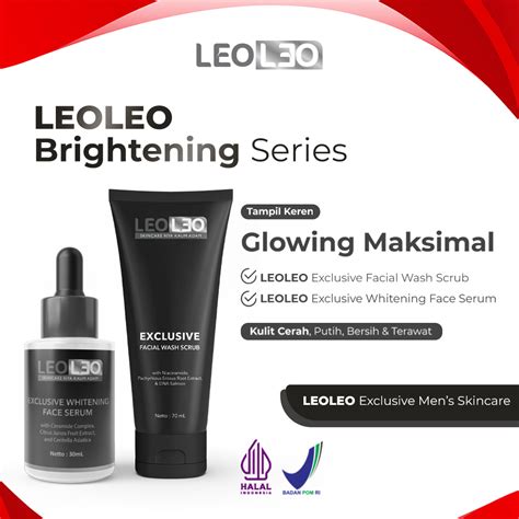 Jual Leo Leo Facial Wash Scrub With Dna Salmon Dan Exclusive Whitening